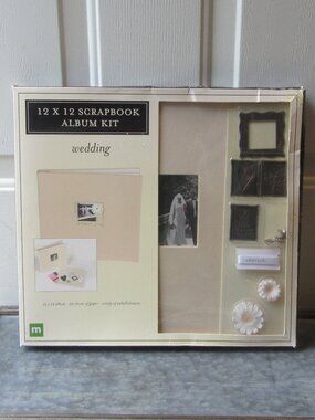 Vintage Making Memories Wedding 12 x 12 Scrapbook Album Kit 2005